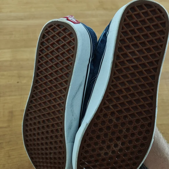 Vans Men's Blue Denim Sneakers - Picture 2 of 5